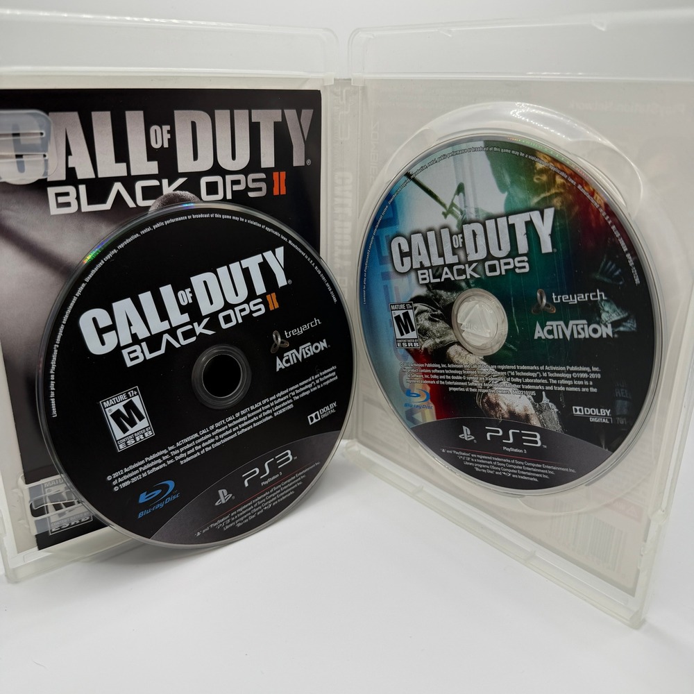 Call of Duty Black Ops 1 & 2 II BONUS Black Ops Disc Sony PS3 PlayStation 3